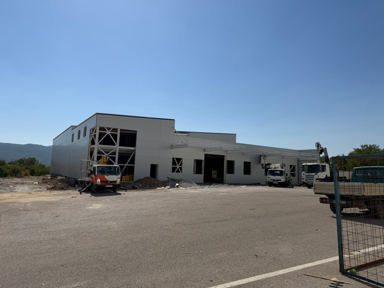 Završena industrijska hala — vanjski izgled objekta